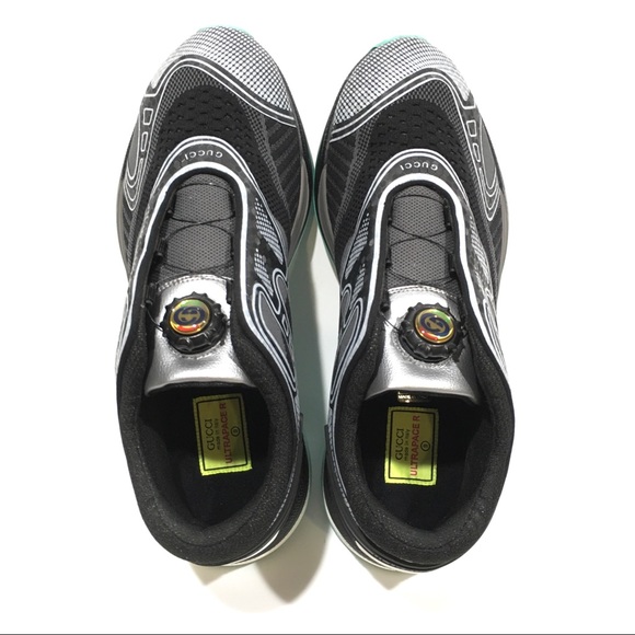 GUCCI Ultrapace R Sneakers -Black / Grey -Men’s US 9.5 -NEW - Picture 9 of 9